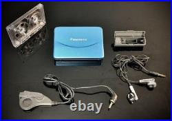 Panasonic RQ-SX71 Cassette Walkman Ultra-Thin Blue Refurbished Complete