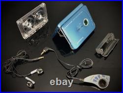 Panasonic RQ-SX71 Cassette Walkman Ultra-Thin Blue Refurbished Complete