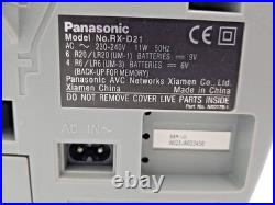 Panasonic RX-D21 Boombox Cassette Tape CD Radio FM AM Portable Player Recorder
