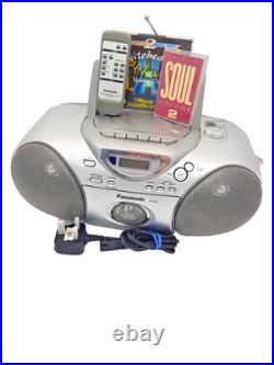 Panasonic RX-D25 Boombox Cassette Tape CD Radio FM AM Portable Player Recorder