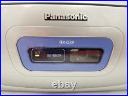 Panasonic RX-D29 Boombox Cassette Tape CD Radio FM AM Portable Player Recorder