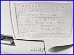 Panasonic RX-D29 Boombox Cassette Tape CD Radio FM AM Portable Player Recorder