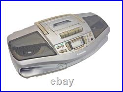 Panasonic RX-DS19 Boombox Cassette Tape CD Radio FM AM Portable Player Recorder