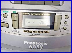 Panasonic RX-DS19 Boombox Cassette Tape CD Radio FM AM Portable Player Recorder