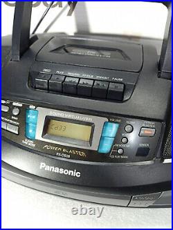 Panasonic RX-DS28 Boombox CD Cassette Tape AM FM Radio Portable Player Recorder