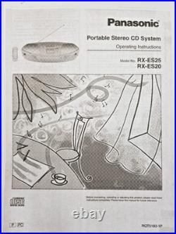 Panasonic RX-ES25 Boombox Cassette Tape CD Radio FM AM Portable Player Recorder Panasonic RX-ES25 Boombox Cassette Tape CD Radio FM AM Portable Player Recorder