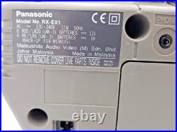 Panasonic RX-EX1 Boombox Cassette Tape CD Radio FM AM Portable Player Recorder Panasonic RX-EX1 Boombox Cassette Tape CD Radio FM AM Portable Player Recorder