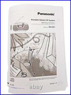 Panasonic RX-EX1 Boombox Cassette Tape CD Radio FM AM Portable Player Recorder