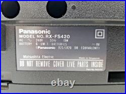 Panasonic RX-FS420 Boombox Cassette Tape Radio FM AM Portable Player Recorder