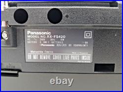 Panasonic RX-FS420 Boombox Cassette Tape Radio FM AM Portable Player Recorder