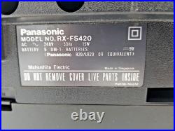 Panasonic RX-FS420 Boombox Cassette Tape Radio FM AM Portable Player Recorder