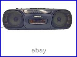 Panasonic RX-FS430 Boombox Cassette Tape Radio FM AM Portable Player Recorder Panasonic RX-FS430 Boombox Cassette Tape Radio FM AM Portable Player Recorder