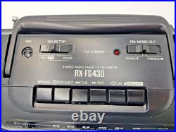 Panasonic RX-FS430 Boombox Cassette Tape Radio FM AM Portable Player Recorder Panasonic RX-FS430 Boombox Cassette Tape Radio FM AM Portable Player Recorder