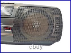 Panasonic RX-FT510 Boombox Dual Cassette Tape Radio Portable Player Recorder Vtg