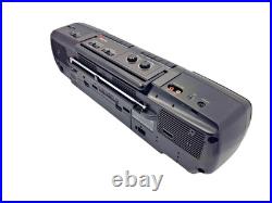 Panasonic RX-FT510 Boombox Dual Cassette Tape Radio Portable Player Recorder Vtg