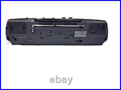 Panasonic RX-FT510 Boombox Dual Cassette Tape Radio Portable Player Recorder Vtg