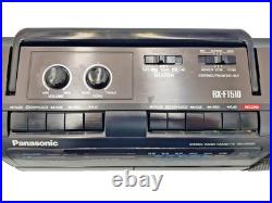 Panasonic RX-FT510 Boombox Dual Cassette Tape Radio Portable Player Recorder Vtg