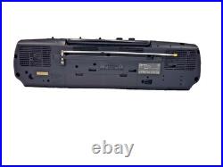 Panasonic RX-FT510 Boombox Dual Cassette Tape Radio Portable Player Recorder Vtg