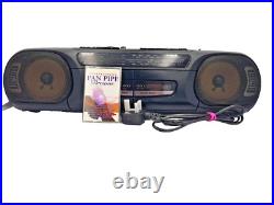 Panasonic RX-FT530 Boombox Dual Cassette Tape Radio Portable Player Recorder Vtg Panasonic RX-FT530 Boombox Dual Cassette Tape Radio Portable Player Recorder Vtg