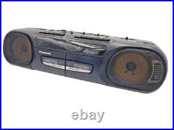 Panasonic RX-FT530 Boombox Dual Cassette Tape Radio Portable Player Recorder Vtg Panasonic RX-FT530 Boombox Dual Cassette Tape Radio Portable Player Recorder Vtg