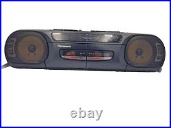 Panasonic RX-FT530 Boombox Dual Cassette Tape Radio Portable Player Recorder Vtg Panasonic RX-FT530 Boombox Dual Cassette Tape Radio Portable Player Recorder Vtg