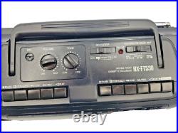Panasonic RX-FT530 Boombox Dual Cassette Tape Radio Portable Player Recorder Vtg Panasonic RX-FT530 Boombox Dual Cassette Tape Radio Portable Player Recorder Vtg