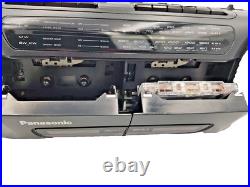 Panasonic RX-FT530 Boombox Dual Cassette Tape Radio Portable Player Recorder Vtg Panasonic RX-FT530 Boombox Dual Cassette Tape Radio Portable Player Recorder Vtg