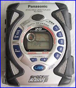 Panasonic Walkman RQ-SW44V Stereo Cassette Tape Player AM/FM Radio SW44 EX
