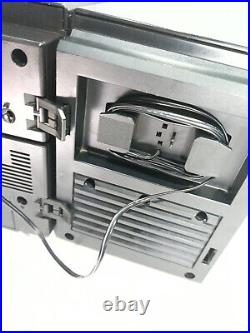 Philips D8458/35R Ghetto Blaster Boombox Tandem Dual Deck Cassette Player Radio