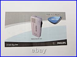 Philips Pocket Memo 388 LFH388 Mini Cassette Dictaphone Dictation Machine Vtg
