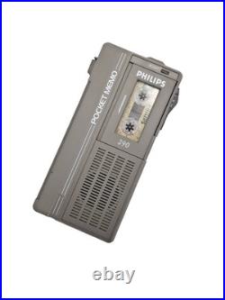 Philips Pocket Memo 390 LFH390 Mini Cassette Dictaphone Dictation Machine Vtg