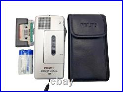Philips Pocket Memo 488 LFH488 Mini Cassette Dictaphone Dictation Machine Vtg