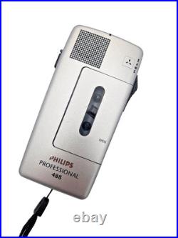 Philips Pocket Memo 488 LFH488 Mini Cassette Dictaphone Dictation Machine Vtg