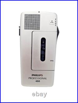 Philips Pocket Memo 488 LFH488 Mini Cassette Dictaphone Dictation Machine Vtg