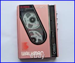 Pink Sony Walkman WM-30 in mint condition, refurbished and working perfectly Pink Sony Walkman WM-30 in mint condition, refurbished and working perfectly