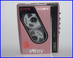 Pink Sony Walkman WM-30 in mint condition, refurbished and working perfectly Pink Sony Walkman WM-30 in mint condition, refurbished and working perfectly