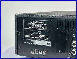 Pioneer CT-F615 Cassette Deck Fully Serviced & Restored 1-Year Warranty