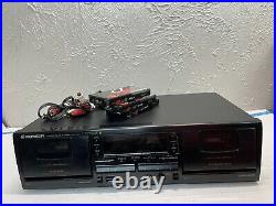 Pioneer CT-W502R Dual Cassette Auto Reverse Dolby B & C HX-PRO
