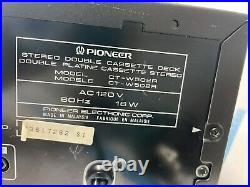 Pioneer CT-W502R Dual Cassette Auto Reverse Dolby B & C HX-PRO