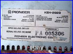 Pioneer KEH-2929 Old School Shaft Style AM/FM/Cassette Car Stereo Tested