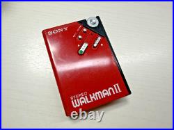 RARE RED Sony Walkman WM-2 Refurbished & New Gear FREE SHIPPING 80s Icon