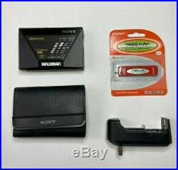 RARE SONY WALKMAN WM-F550C -RESTORED- Personal Cassette Player Dolby B C nr