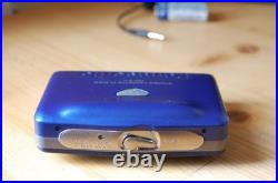 REFURBISHED Panasonic RQ-X11 Stereo Cassette Player Walkman New Belt Retro Blue
