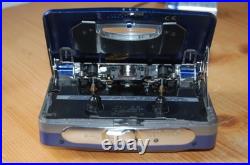 REFURBISHED Panasonic RQ-X11 Stereo Cassette Player Walkman New Belt Retro Blue