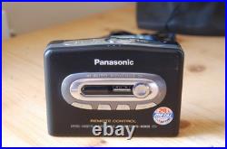 REFURBISHED Panasonic RQ-X15 Stereo Cassette Player Walkman New Belt Retro Black