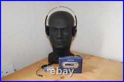 REFURBISHED Panasonic RQ-X15 Stereo Cassette Player Walkman New Belt Retro Blue