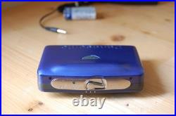 REFURBISHED Panasonic RQ-X15 Stereo Cassette Player Walkman New Belt Retro Blue