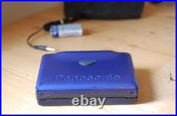 REFURBISHED Panasonic RQ-X15 Stereo Cassette Player Walkman New Belt Retro Blue REFURBISHED Panasonic RQ-X15 Stereo Cassette Player Walkman New Belt Retro Blue