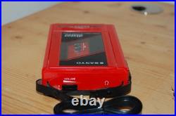 REFURBISHED Sanyo M-G7SP Stereo Cassette Player Walkman with Speakers Vintage