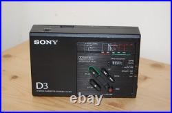REFURBISHED Sony TC-D3 Stereo Cassette-Corder Walkman New Belt Vintage REFURBISHED Sony TC-D3 Stereo Cassette-Corder Walkman New Belt Vintage